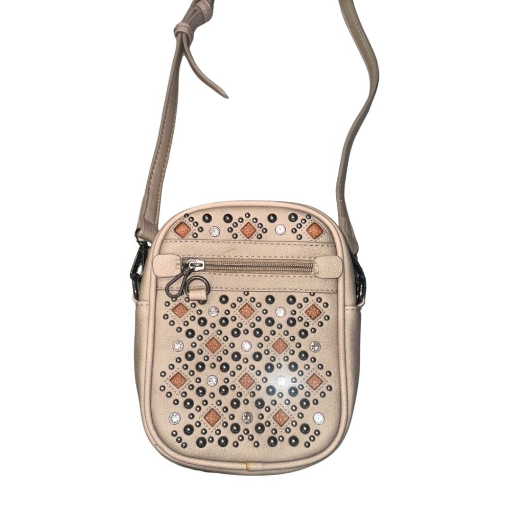 Small Tan Boho Crossbody Bag